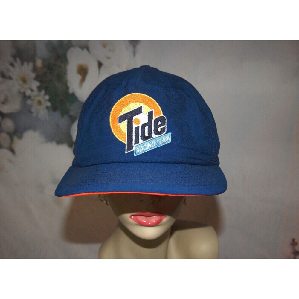 Vintage Tide Racing Team Baseball Cap 90's Made in USA Nylon Embroidered